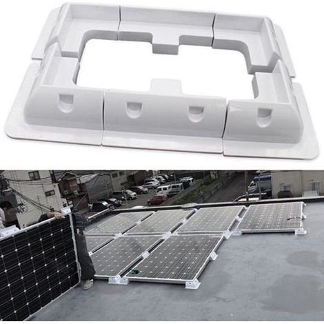 1 set of corner mounting brackets for ABS solar photovoltaic panels suitable for RVs and yachts (1/4)