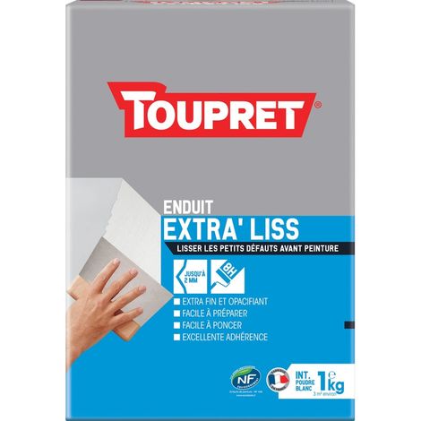 Toupret Extra Liss masilla de alisado blanca 1 kg