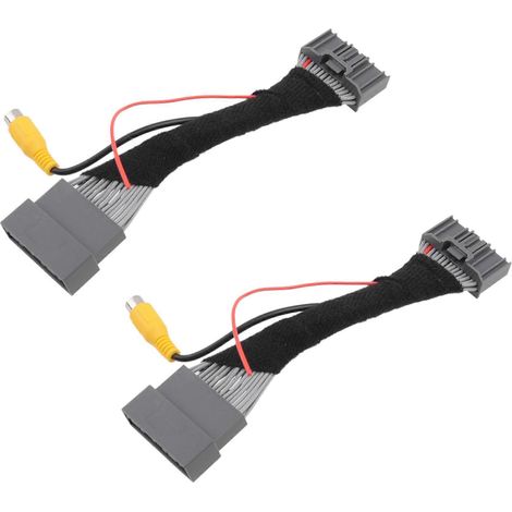 2 câbles adaptateurs pour caméra de recul de voiture avec connecteur vidéo pour Honda CRV Civic EXI 2012-2016 (1/5)