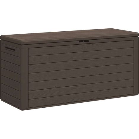 vidaXL Caja de almacenamiento de jardín marrón 116x44x55 cm (1/2)