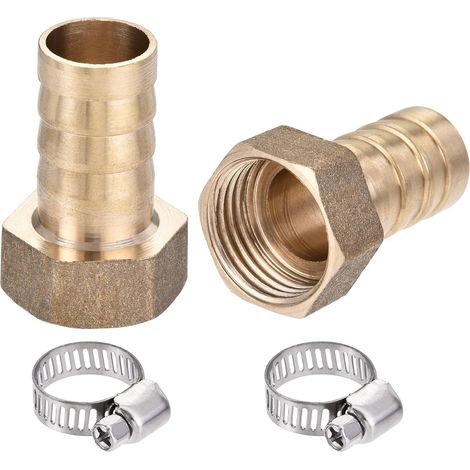 Raccord Cannelé Tube Laiton Connecteur Adaptateur 2pcs (1/5)