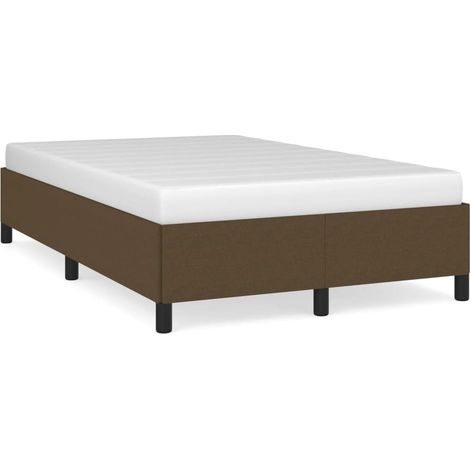 Maison Exclusive - Giroletto senza Materasso Marrone Scuro 120x200 cm Tessuto (1/5)