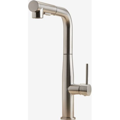 Grifo de cocina con caño alto extraíble en acero inoxidable Olyt SKLUM (1/5)