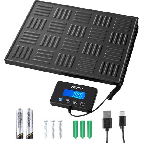 Balance Postale Numérique 300 kg Pèse-colis Double Précision 60 g-40 kg (20 g) 40-300 kg (100 g), avec Fonction de Maintien Tare, Écran LCD, Balance d'Expédition Portable pour Bagages et Colis (1/5)