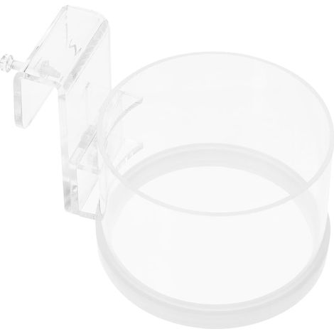 Anneau d'alimentation pour poissons en acrylique avec crochet pour flocons et nourriture flottante pour crevettes et petits poissons tropicaux pour aquariums d'eau douce et d'eau salée (1/5)