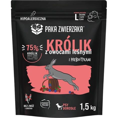 Lapin aux fruits des bois « L » 1,5 kg (1/2)