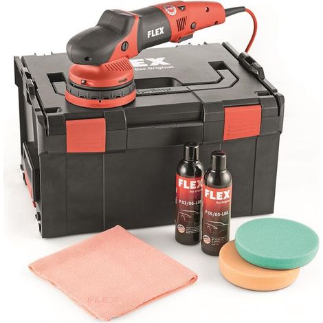 Exzenterschleifer mit Zwangsantrieb XCE 10-8 125 P-Set FLEX - in L-Boxx mit Zubehör - 447269