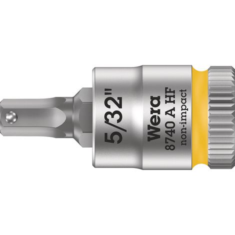 Wera 8740 A 05003385001 6 pans intérieurs Douille 5/32" 1/4" (6.3 mm) X863091 (1/5)