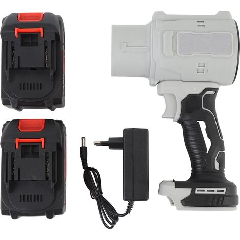 [JAMAIS UTILISÉ]Souffleur de feuilles sans fil compact 130 000 tr/min, mini ventilateur électrique portatif à jet d'air avec chargeur et 2 batteries 21,8 Ah. Compatible avec clavier et voiture (prise  (1/5)