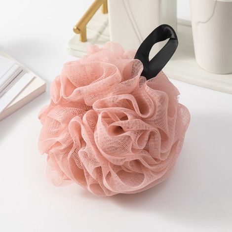 Bombas de baño (paquete de 4), Set de bombas de baño de malla suave 50 g, Elimina células muertas piel, calma piel rostro cuerpo, 12 x 12 x 10 cm (1/5)