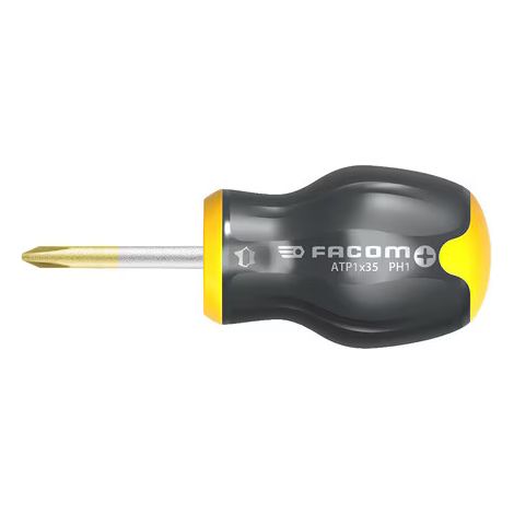 Destornillador Protwist para tornillos cruciformes Phillips PH 2x35 - FACOM - Hoja corta - ATP2X35