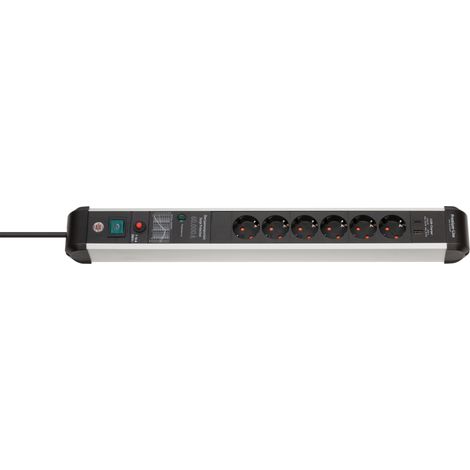 Base múltiple Brennenstuhl Premium-Protect-Line 6 tomas PD 30W - 1391010620