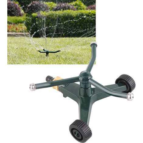 Arroseur rotatif à trois bras avec raccord rapide G3/4 pour l'arrosage automatique des fleurs et de la pelouse, outil d'irrigation portable (1/5)