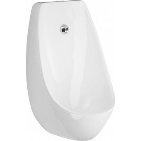 Jika Domino - Urinoir avec chasse d'eau automatique, Antibak, Rimless, pour réseau, blanc H8411010004871 (1/5)