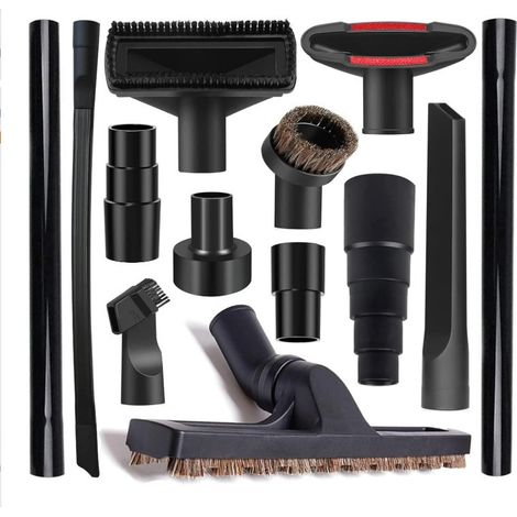 Set da 13 pezzi adatto agli aspirapolvere Philips Midea, comprendente spazzola piatta, spazzola rotonda, bocchetta di aspirazione e accessori universali da 32/35 mm.