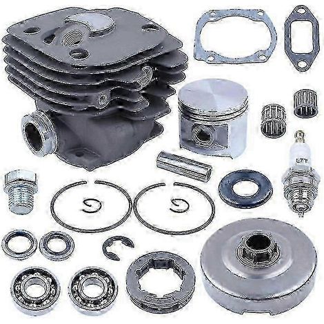 Kit cylindre, piston, roulement et tambour d'embrayage Nikasl neuf compatible avec Husqvarna 365 362 372 371( ) (1/4)