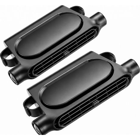 2pcs nouveau ventilateur de siège de sécurité amélioré, vent froid pour appuie - tête arrière, rallonge d'évent de voiture portable pour siège enfant USB, (noir) (1/5)