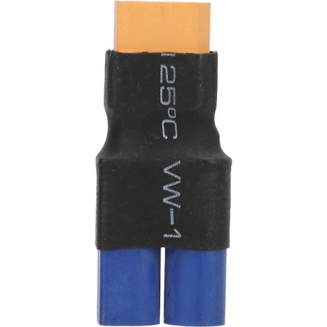 Connecteur RC XT60 femelle vers EC5 mâle, adaptateur sans fil sécurisé pour batterie de voiture, avion ou bateau télécommandé, pièce de rechange. (1/5)