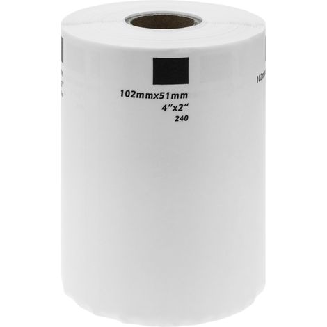 BeMatik - Rouleaux bobine 600 étiquettes compatible Brother DK-11240 102x51mm (1/5)