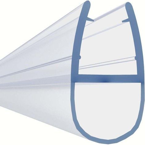 Guarnizione di ricambio per porte doccia in vetro da 7 mm e 8 mm di spessore, con deflettore d'acqua - 110 cm (1/4)