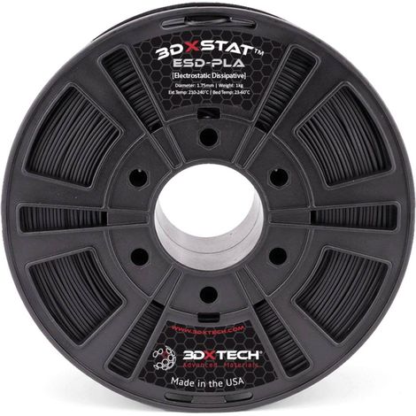 3D Xtech PLA2030750BK0 3DXSTAT Conductive ESD Filamento per stampante 3D Plastica PLA odore ridotto, resistente agli ur (1/5)