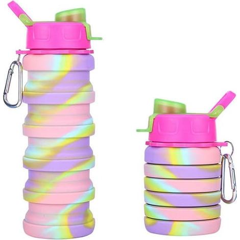 Gobelet isotherme en silicone rouge de 500 ml (1/5)