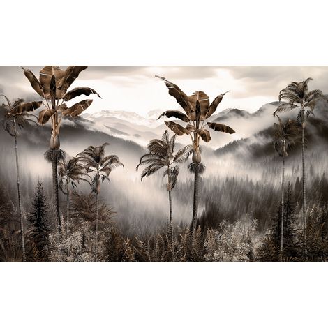Papier peint panoramique - Forêt Tropicale - 130 cm x 78 cm (1/2)