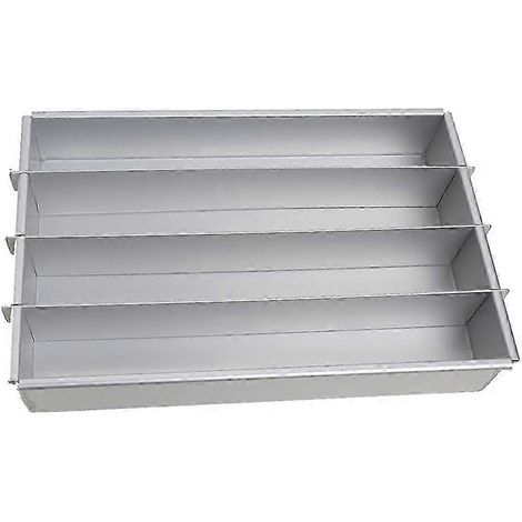 Moule à gâteau Battenberg, aluminium anodisé de qualité professionnelle, argent A (1/5)