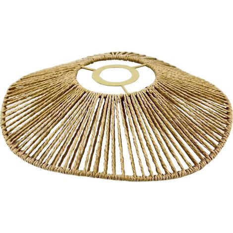 1 Abat-Jour, Corde Tissée, Diamètre 30CM, Design Rustique, E27, Pour Salon Chambre Hôtel