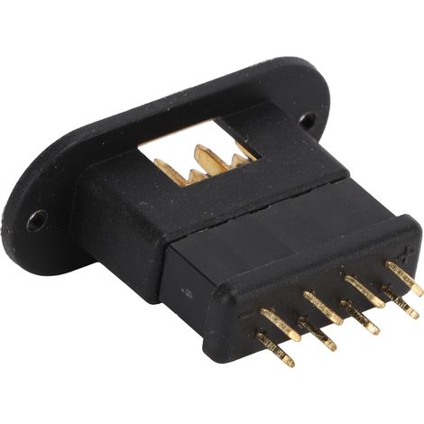 10 Pièces Connecteur Octogonal MPX Noir 13.050 13.051 en Cuivre Pur Doré pour Modélisme et Batterie (1/5)