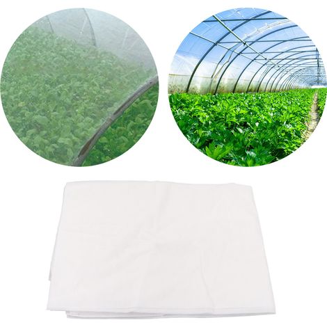 Protection de jardin 2.5x7.5m structure unique toile anti-insectes 60 mesh en non-tissé pour fruits légumes potager verger (1/5)