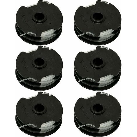 VURAHOME - Lot de 6 bobines de rechange pour débroussailleuse sans fil compatible avec tondeuse Bosch BOSCH ART 23/26 SL (1/4)