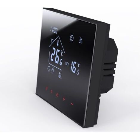 QORVA-Thermostat intelligent à économie d'énergie WiFi numérique pour chauffage par le sol - Contrôleur de température compatible avec Amazon Alexa, Google Assistant (pour chauffage (1/4)