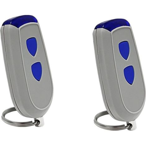 Lot de 2 Télécommande Portail 433,92MHz Compatible avec EA433 2KM Micro,EA433 2KS,EA433 4KS,RCU 433-2,RCU 433-4,NOO2800,EA433-M4