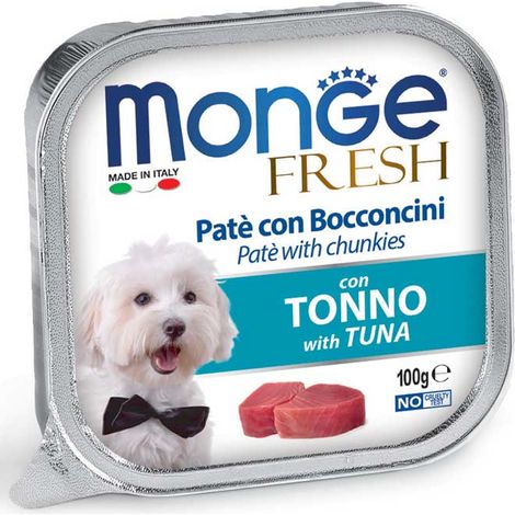 Monge Dog Fresh Adult Tonno - Monge Dog Fresh Adult Tonno - Vaschetta Da 100 Gr