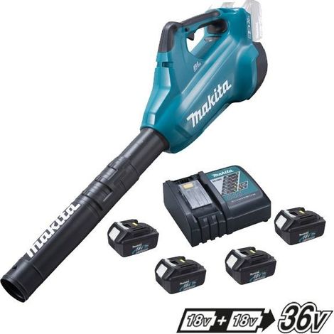 Makita DUB362 Twin LXT 18v/36v Li-Ion Brushless Leaf Blower, 4 x 3.0ah + Charger (1/4)