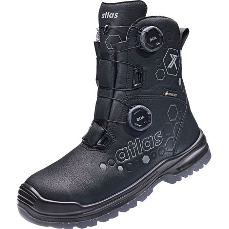 ATLAS Sicherheitsstiefel XT 1050 BOA GTX Größe 43 W. 10 schwarz/grauS3 SRC EN ISO 20345