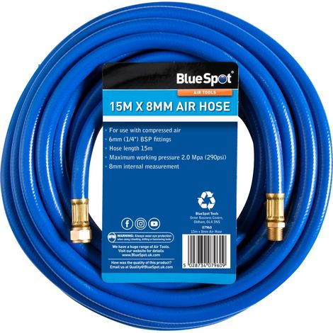 Blue Spot Tools 07960 15m X 8mm Air Hose (1/2)