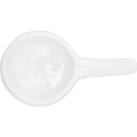 Petit porte-bougie chauffe-plat en céramique en forme de cuillère, décoration pour brûleur d'encens, blanc (1/5)