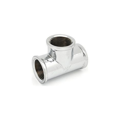 TEE FF IN OTTONE CROMO IBP- 1- IBP- pezzi 5