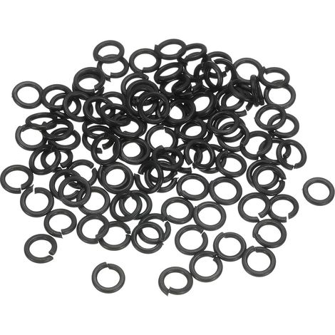 100pcs Rondelle Grower M3 304 Rondelle Frein Ressort Noir (1/5)