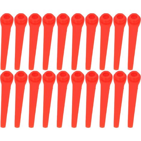 vhbw 20x Ersatz-Messer kompatibel mit Gardena AccuCut 2417-20 2417 Rasentrimmer - Ersatzklinge Rot, Kunststoff (1/5)
