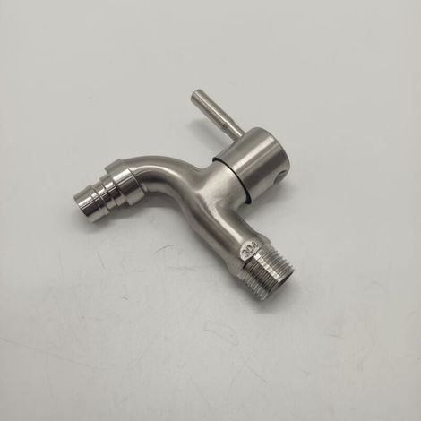 Wandarmatur aus Edelstahl für Bad, Waschbecken, Waschmaschine und Garten. (1/4)