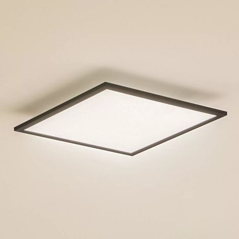 [GEBRAUCHT] B-Ware Lindby Led Panel Enhife Schwarz 39,5x39,5 Cm Deckenlampe Deckenleuchte Lampe