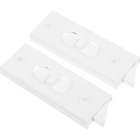 1 paire de butées de fenêtre, verrous de sécurité, pièces de rechange pour loquets et accessoires de loquets de fenêtre, pièces de rechange pour loquets basculants en plastique (1/5)