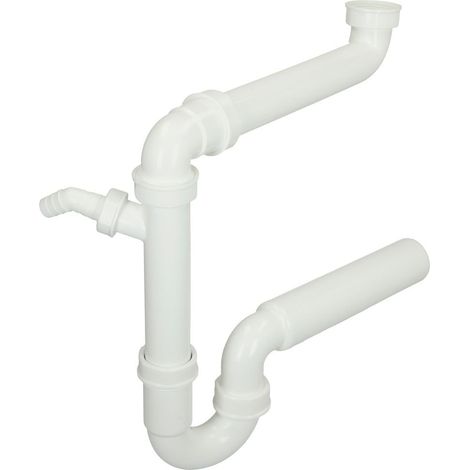 Siphon gain de place 1 1/2’’ sortie horizontale DN50