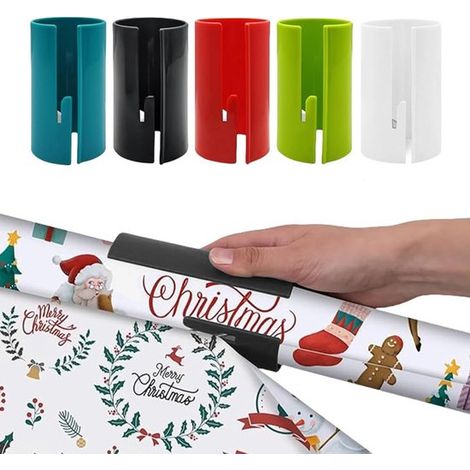 Rouleau de découpe pour papier cadeau, machine de découpe de papier cadeau 5 pièces, machine de découpe pour papier cadeau et papier de présentation, pour l'emballage (1/5)