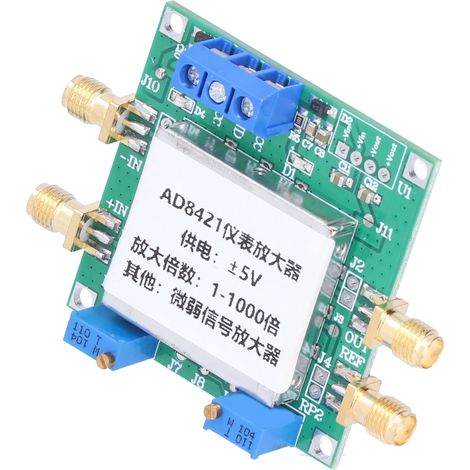Module amplificateur AD8421 2,3mA 500pA faible bruit distortion carte instrument signal faible consommation (1/5)