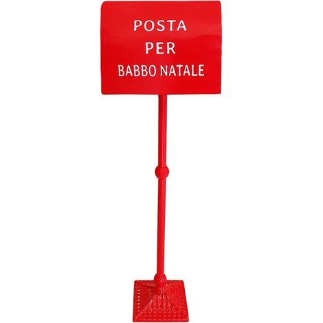280032 Père Noël Boîte aux lettres 110cm rouge Décorations de Noël pour maison
