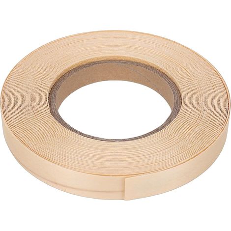 Bandes de bouleau, bandes de chant en bois, ruban adhésif thermofusible pour la restauration de meubles d'armoire, 0,75 pouces x 49,2 pieds (1/5)